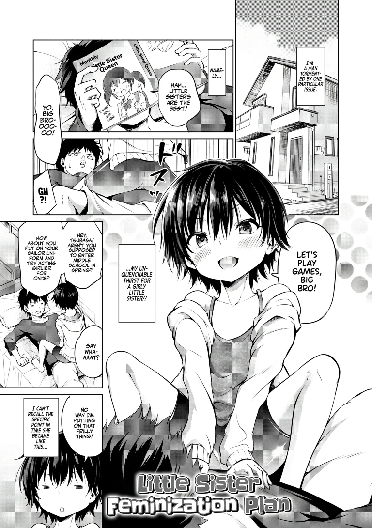 Little Sister Feminization Plan porn comic picture 1
