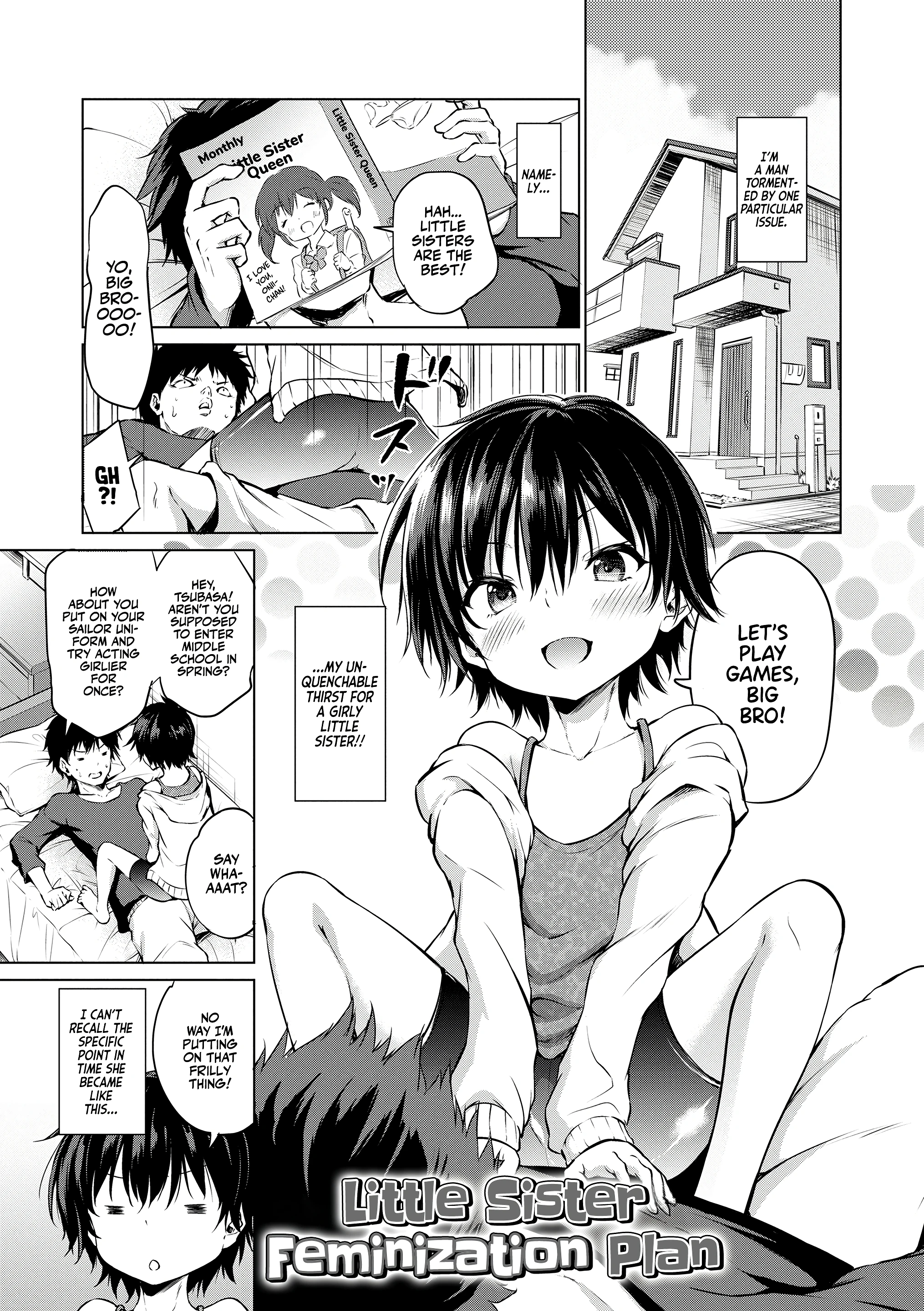 Little Sister Feminization Plan porn comic picture 1