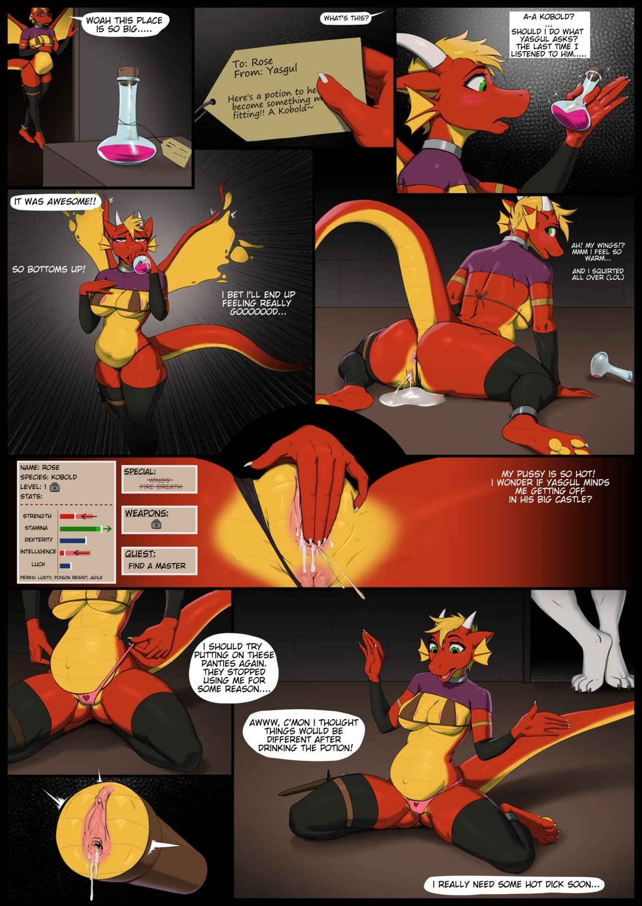 Lizrova and the Cursed Panties porn comic picture 4