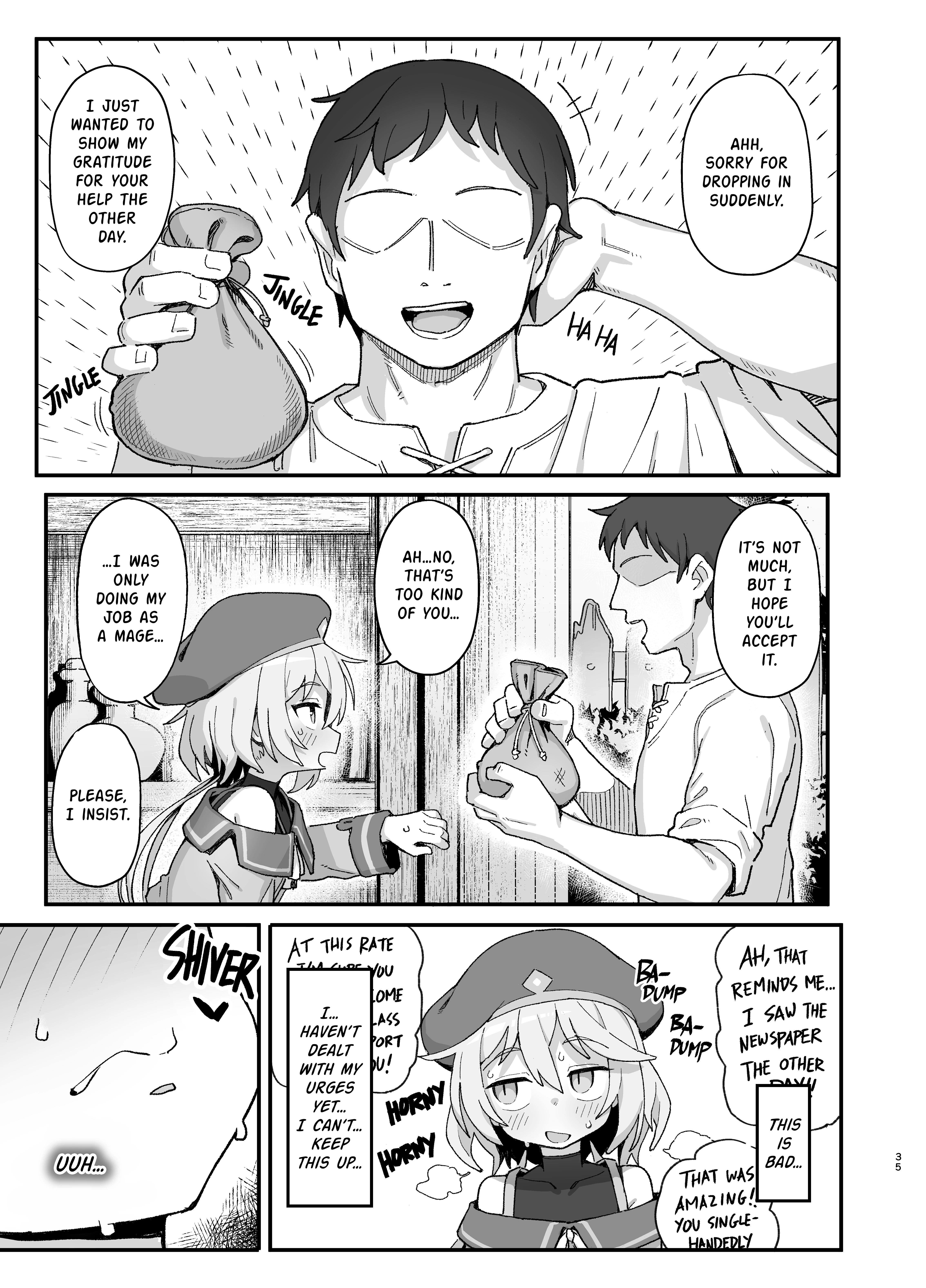 Low Level Mage Corrupted by a Lewd Crest porn comic picture 33