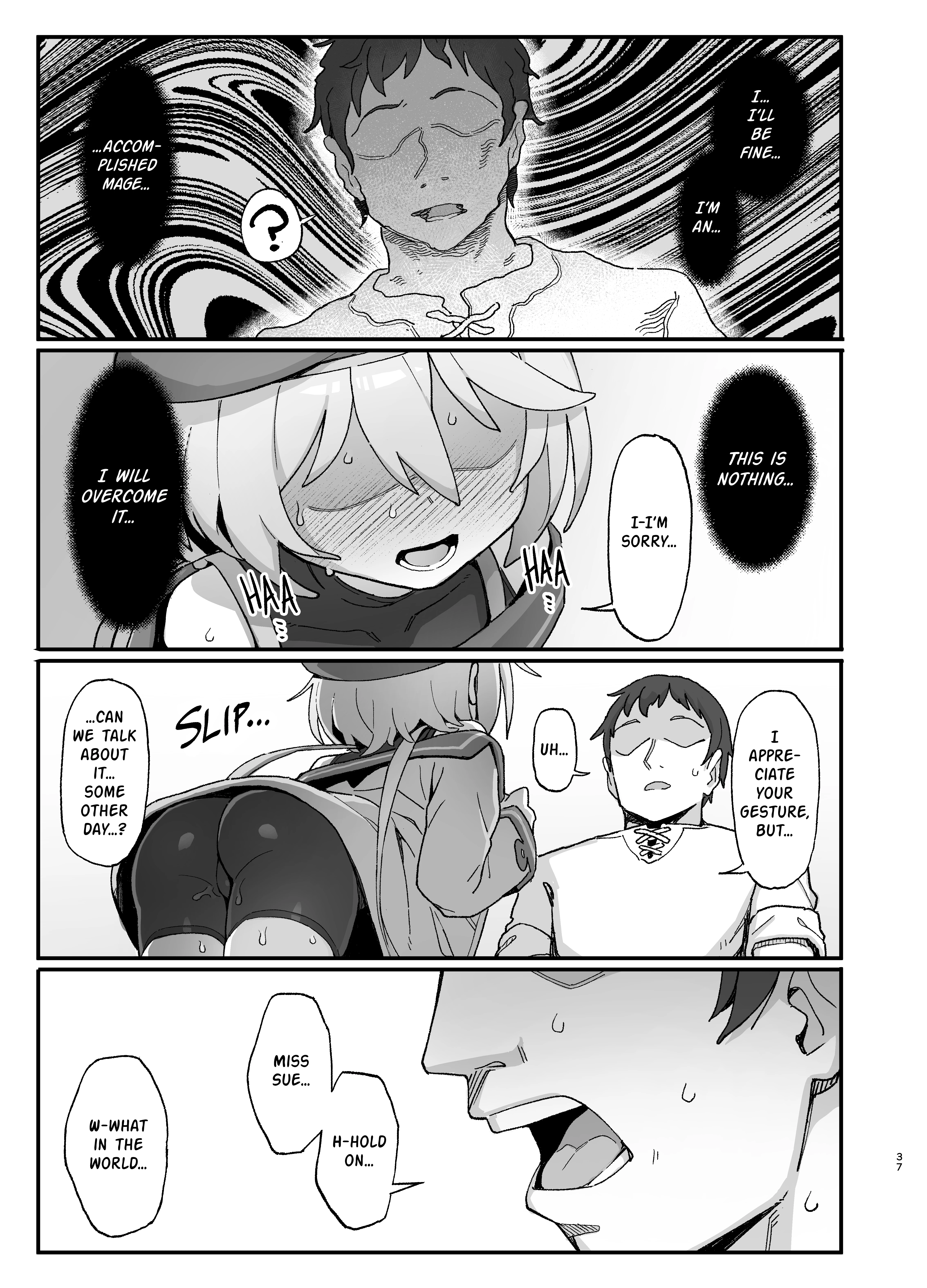 Low Level Mage Corrupted by a Lewd Crest porn comic picture 35