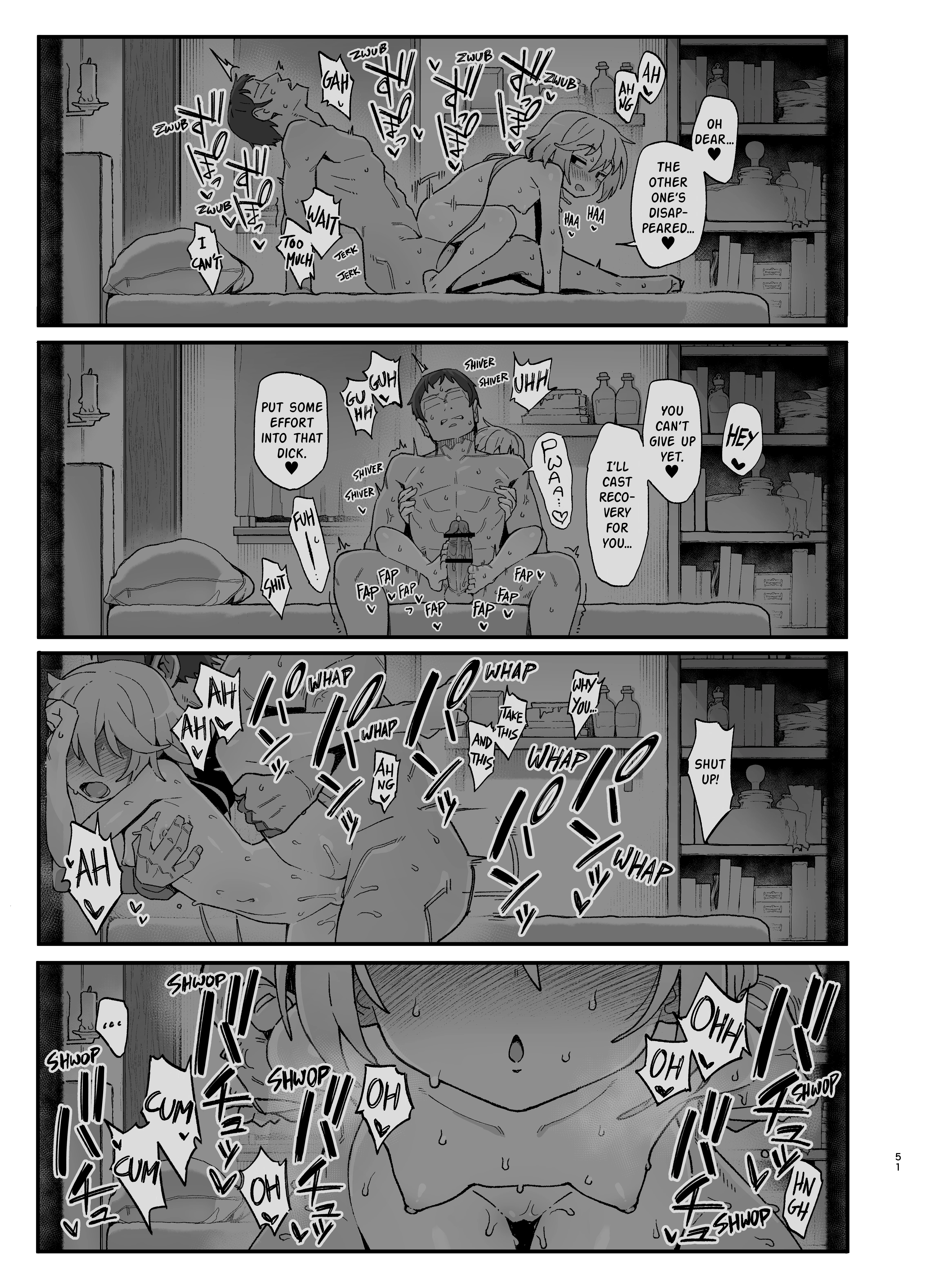 Low Level Mage Corrupted by a Lewd Crest porn comic picture 49