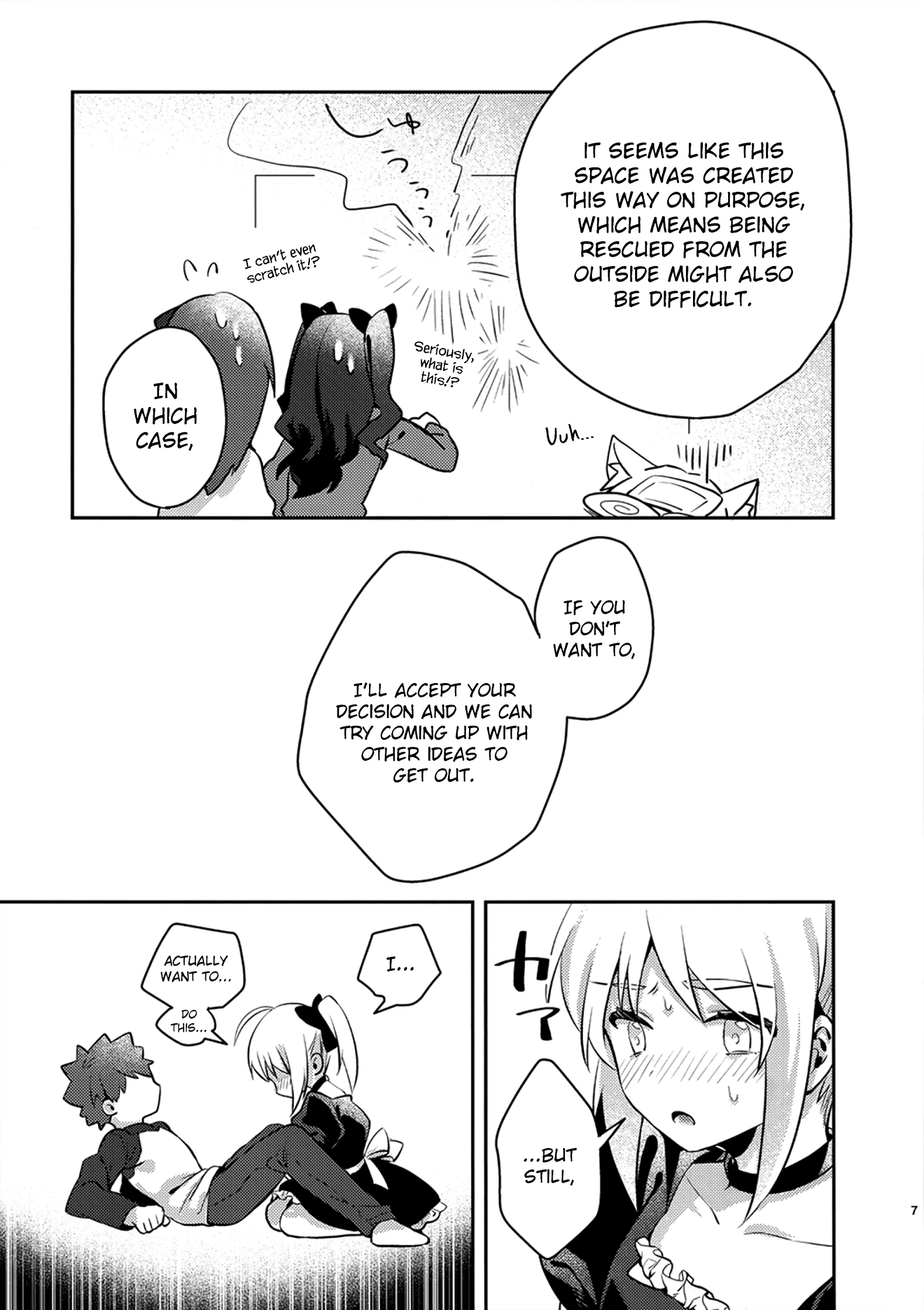 Maid xxx Shinai to Derarenai Heya porn comic picture 6