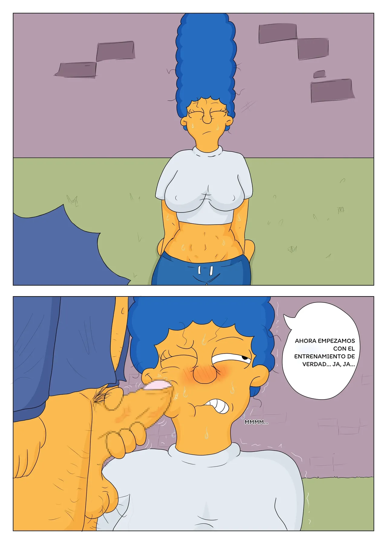 Marge Police porn comic picture 10
