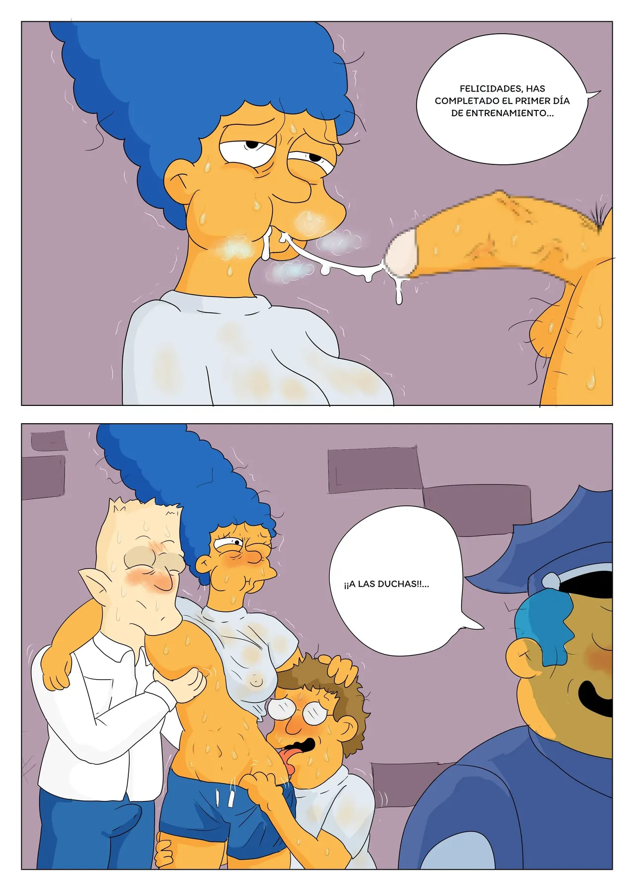 Marge Police porn comic picture 13