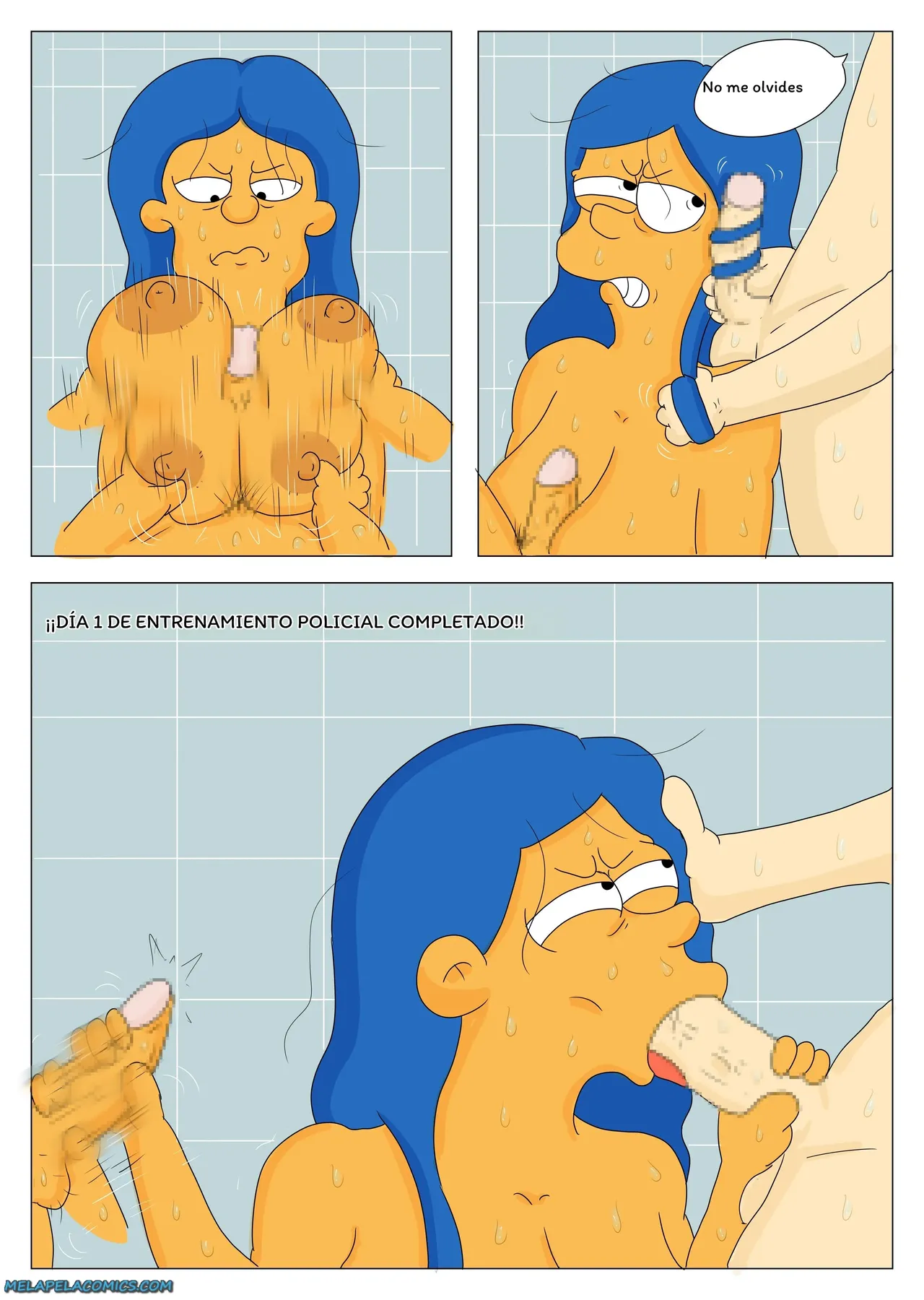Marge Police porn comic picture 15