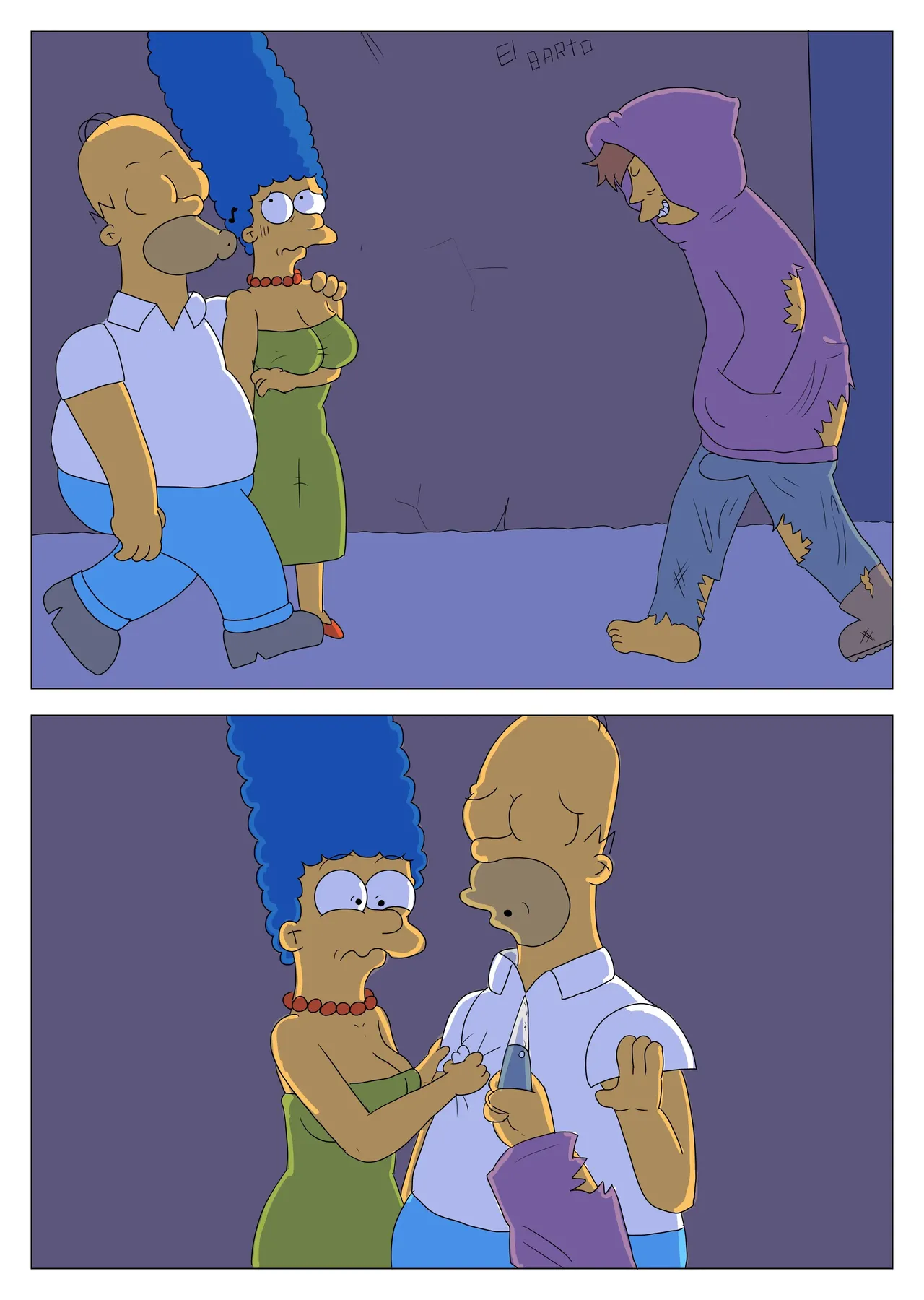 Marge Police porn comic picture 2
