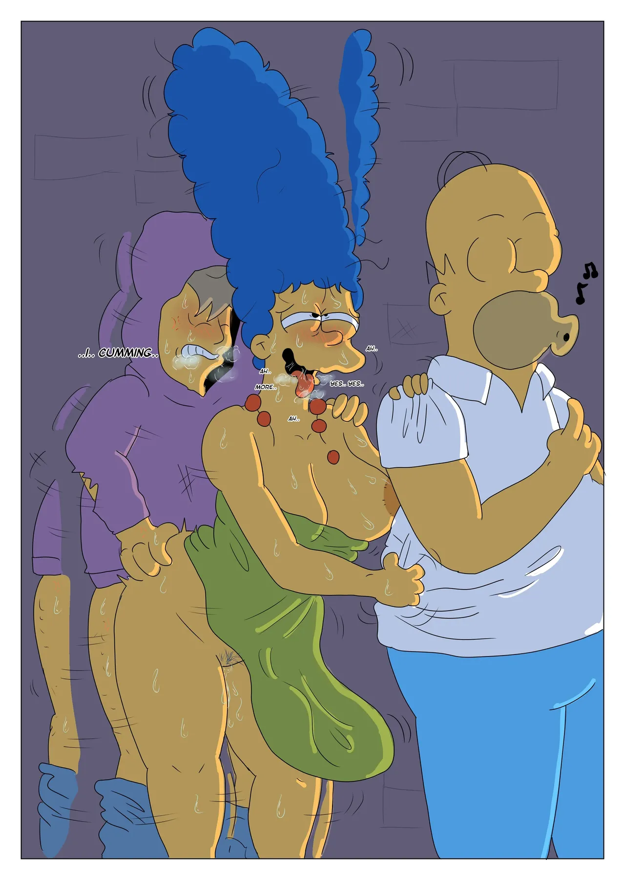 Marge Police porn comic picture 4