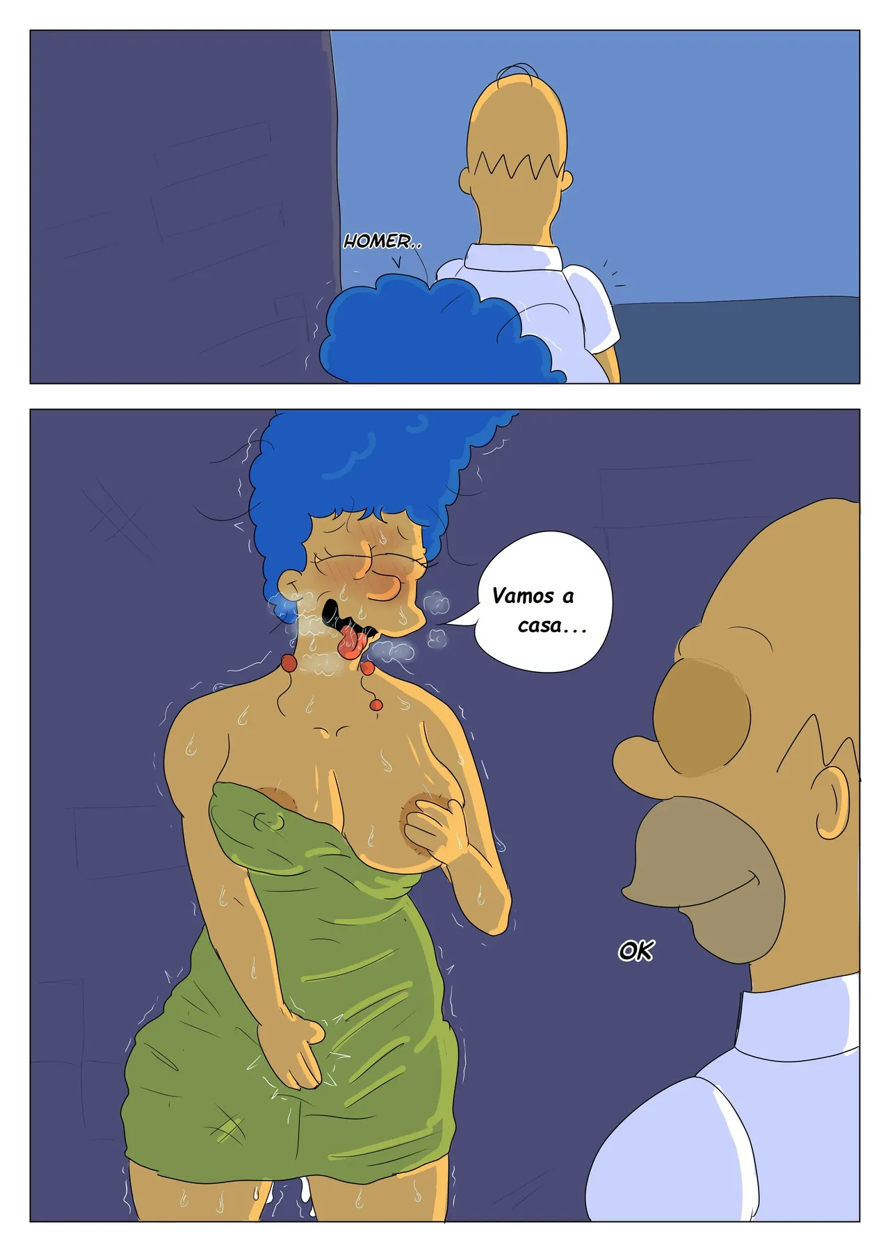 Marge Police porn comic picture 5
