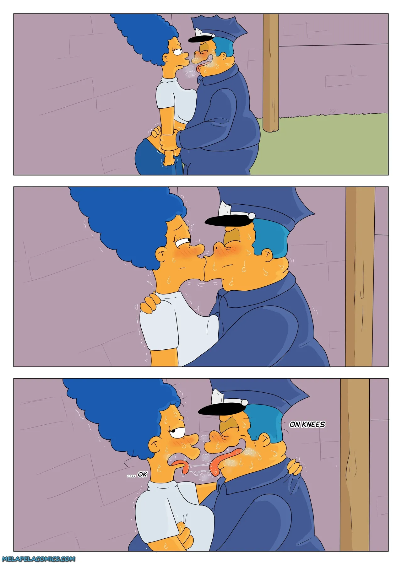 Marge Police porn comic picture 9