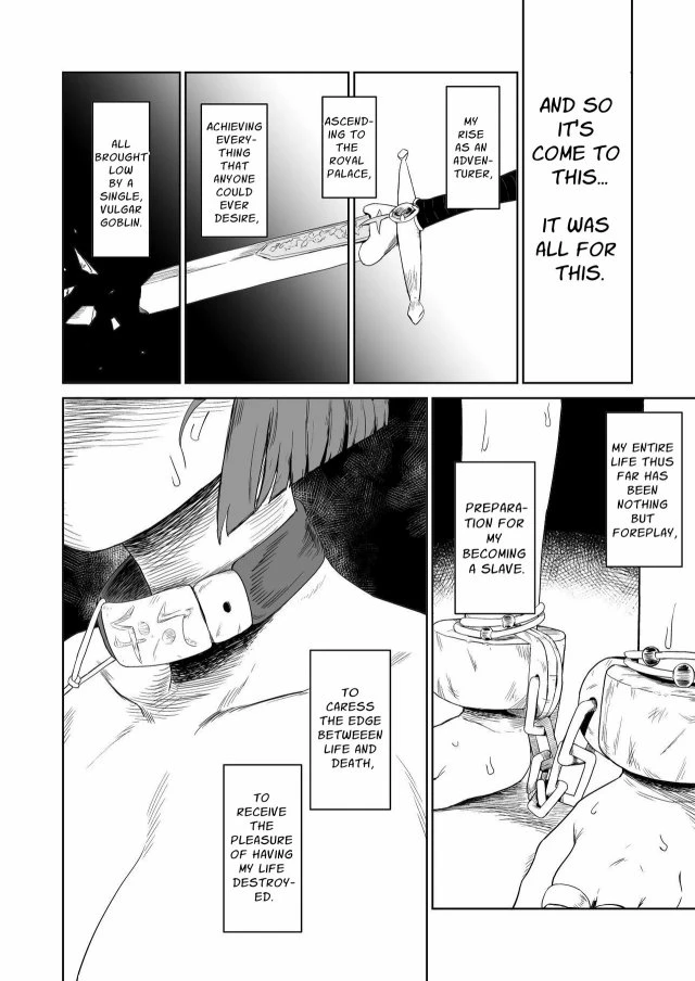 Masochist Knightess Seeking To Be Fucked By Smallfry Gets Goblin-Ganked porn comic picture 104