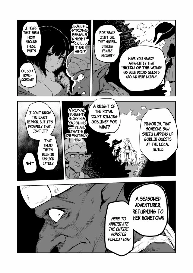 Masochist Knightess Seeking To Be Fucked By Smallfry Gets Goblin-Ganked porn comic picture 11