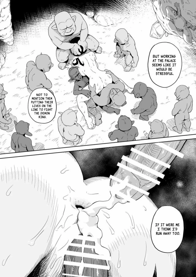 Masochist Knightess Seeking To Be Fucked By Smallfry Gets Goblin-Ganked porn comic picture 131