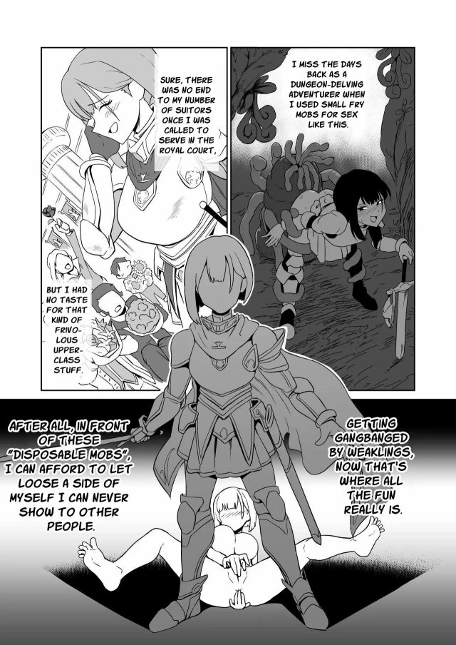 Masochist Knightess Seeking To Be Fucked By Smallfry Gets Goblin-Ganked porn comic picture 20