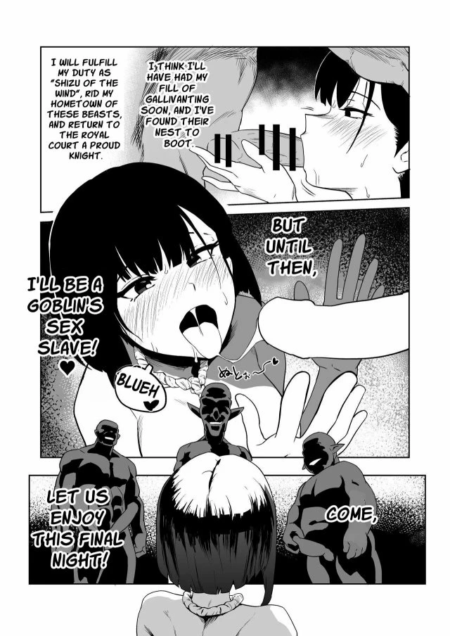Masochist Knightess Seeking To Be Fucked By Smallfry Gets Goblin-Ganked porn comic picture 23
