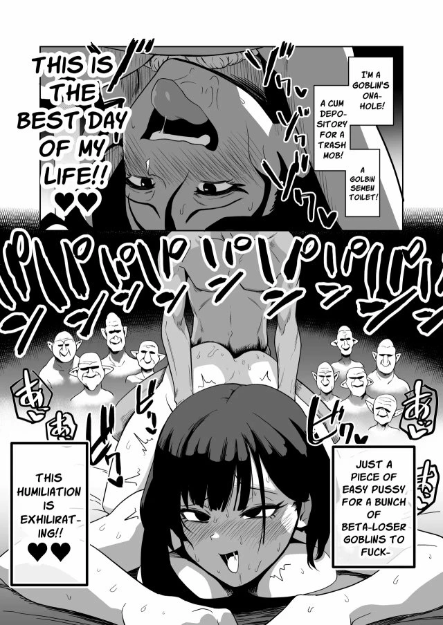 Masochist Knightess Seeking To Be Fucked By Smallfry Gets Goblin-Ganked porn comic picture 35