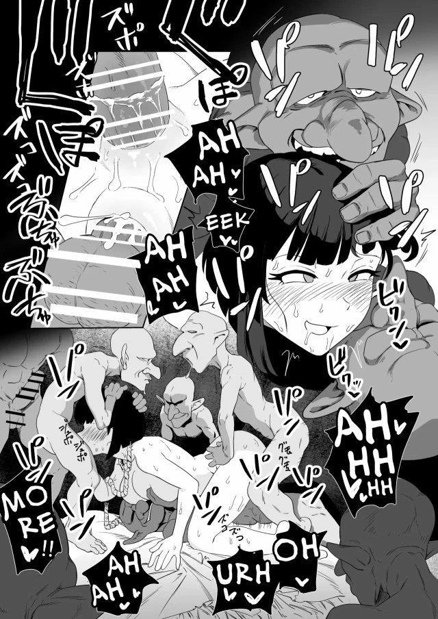 Masochist Knightess Seeking To Be Fucked By Smallfry Gets Goblin-Ganked porn comic picture 38