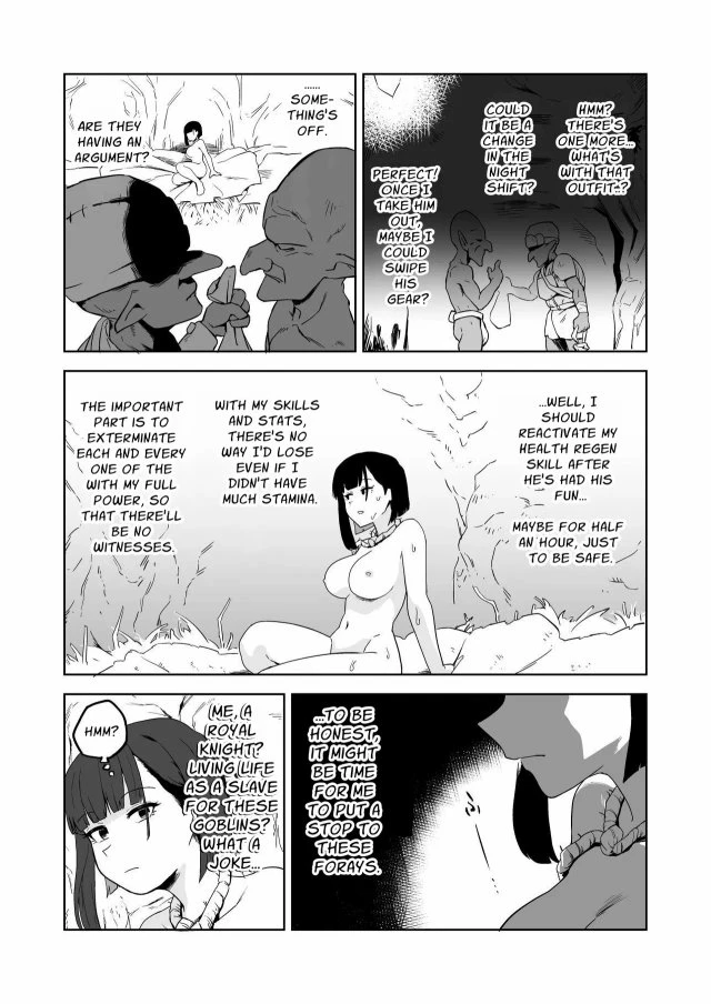 Masochist Knightess Seeking To Be Fucked By Smallfry Gets Goblin-Ganked porn comic picture 53