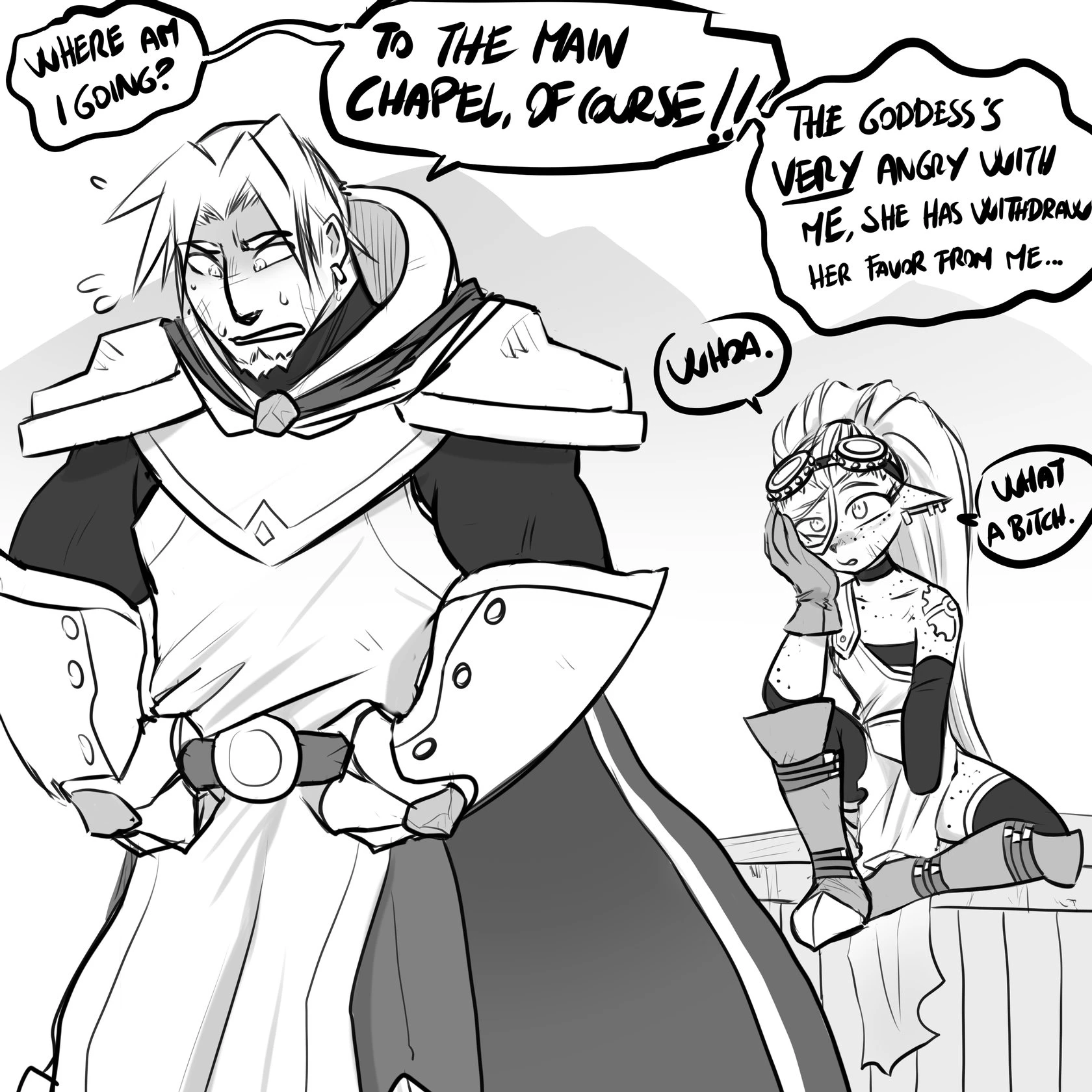 Meeting a New Goddess porn comic picture 74