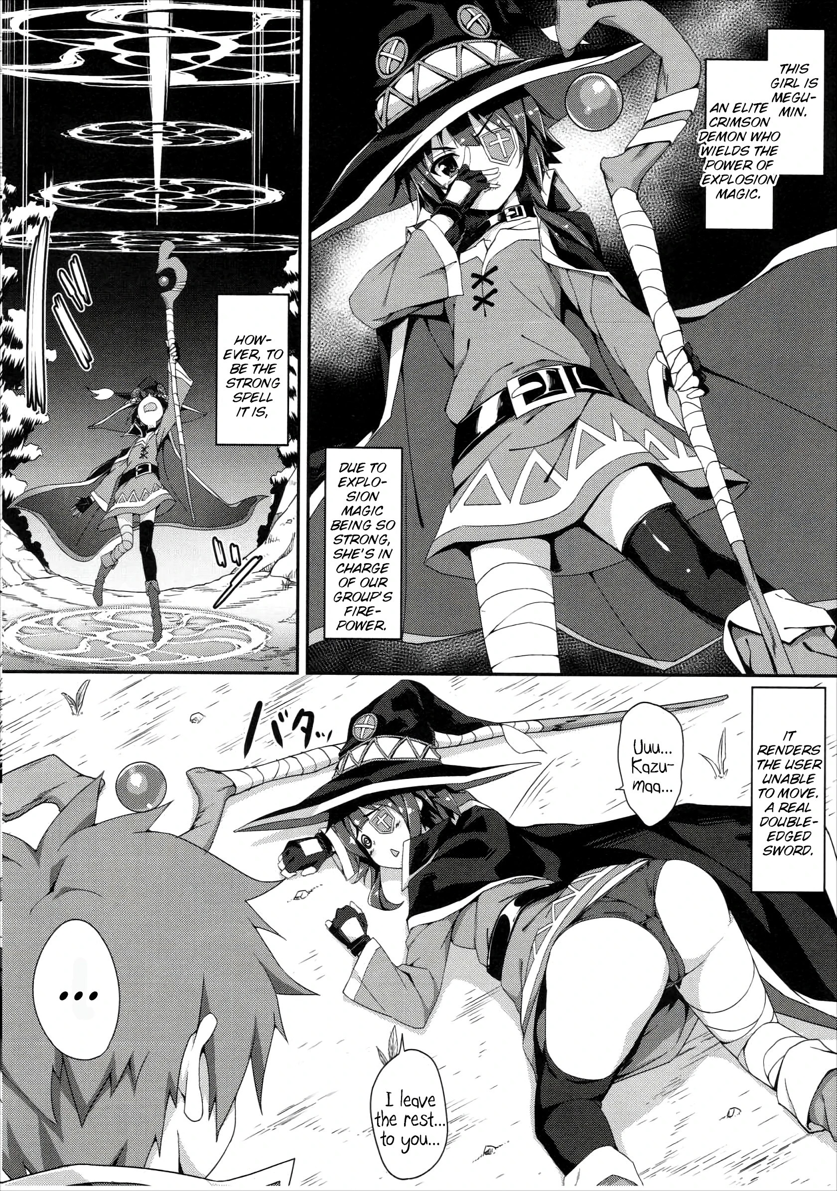 Megumin's Explosion Magic After porn comic picture 3
