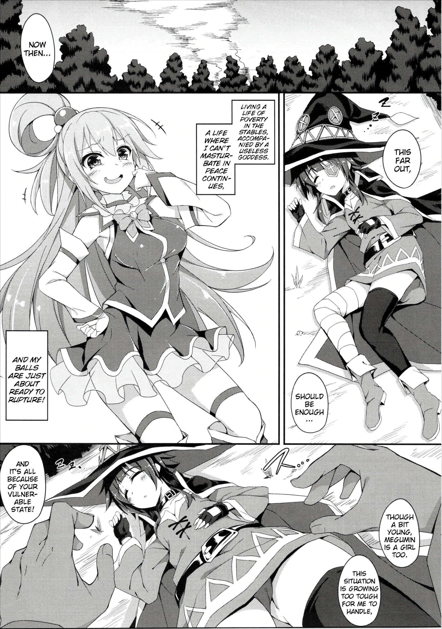 Megumin's Explosion Magic After porn comic picture 4