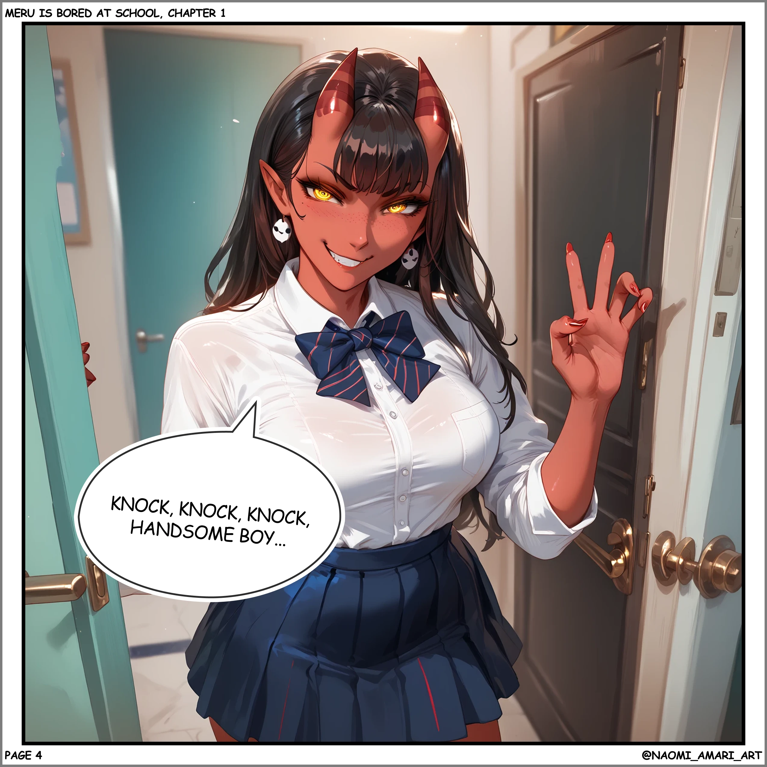 Meru is bored at school, chapter 1 porn comic picture 35