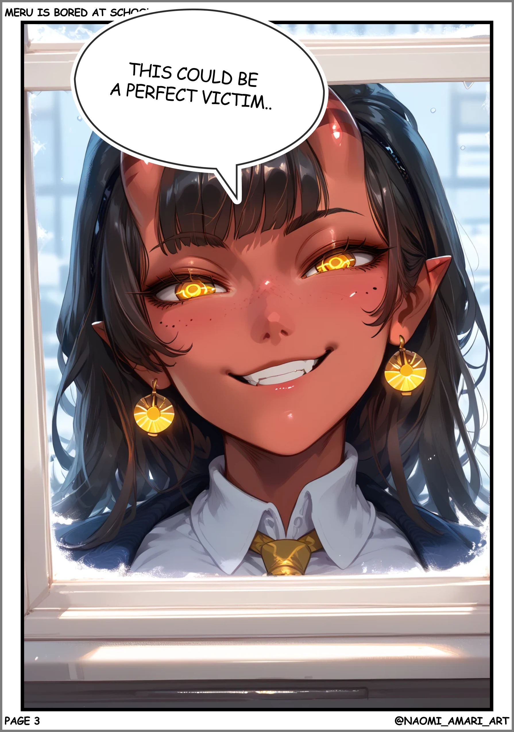 Meru is bored at school, chapter 1 porn comic picture 36