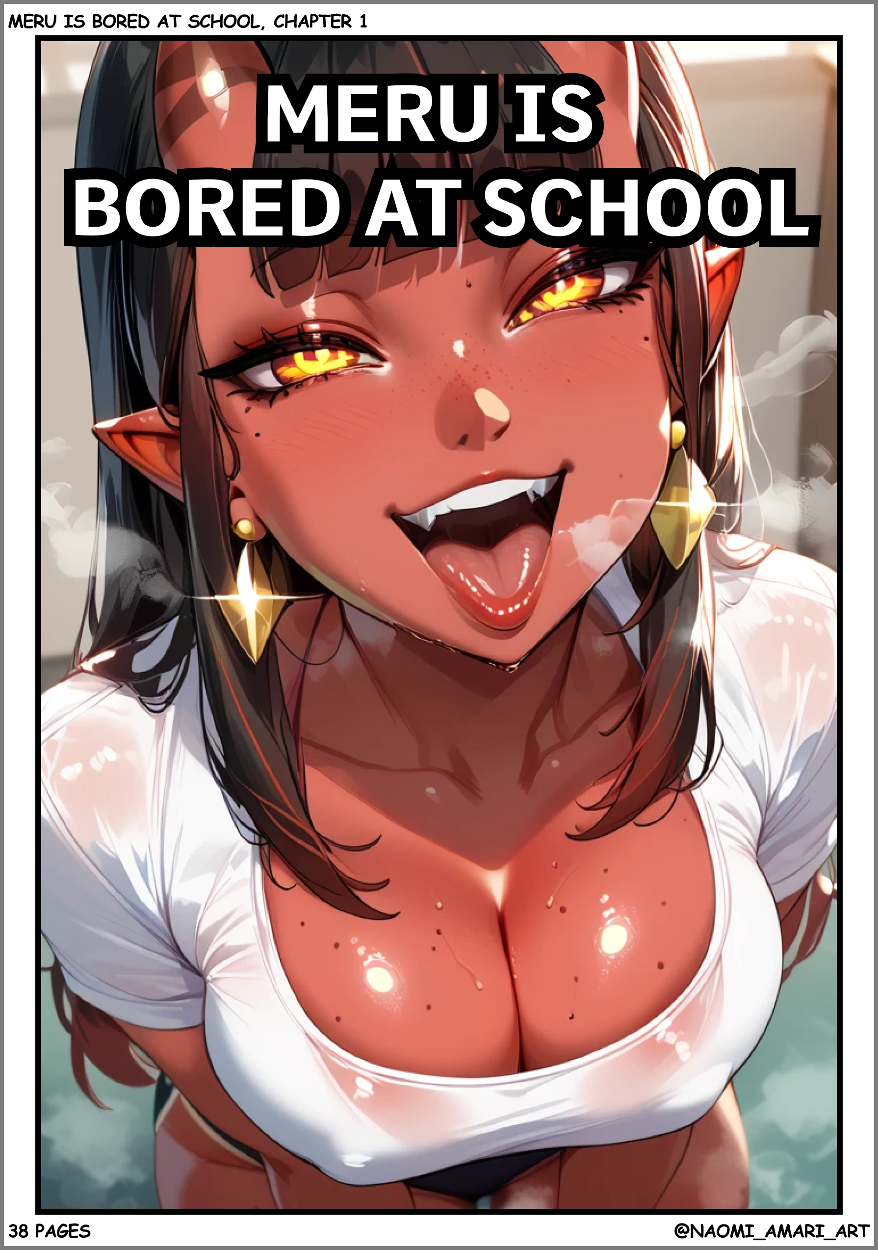 Meru is bored at school, chapter 1 porn comic picture 39