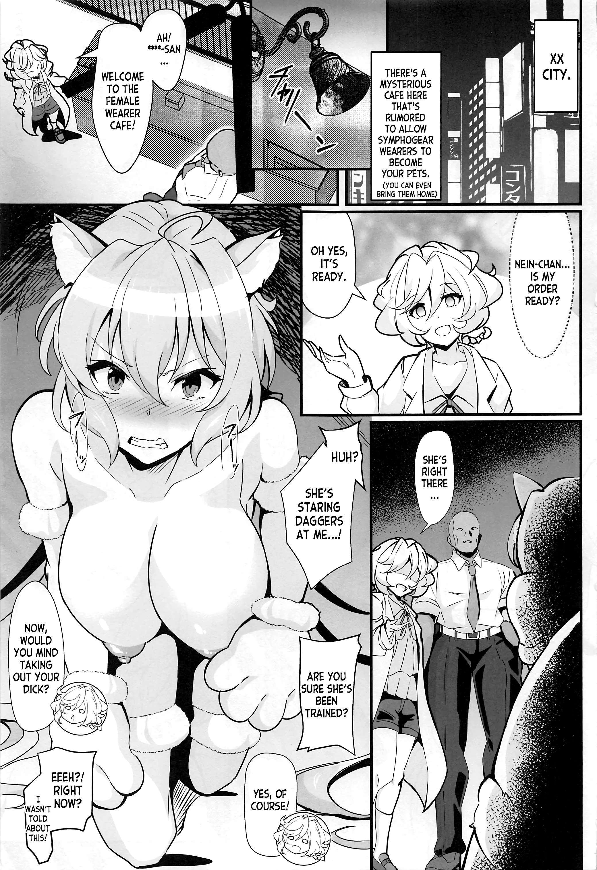 Mesuneko Sousha Cafe porn comic picture 2