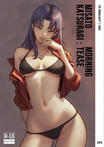 Misato Katsuragi:Morning Tease porn comic picture 1