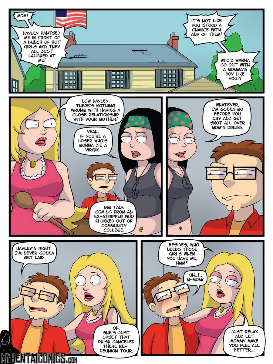 Momma's Boy (American Dad) porn comic picture 2