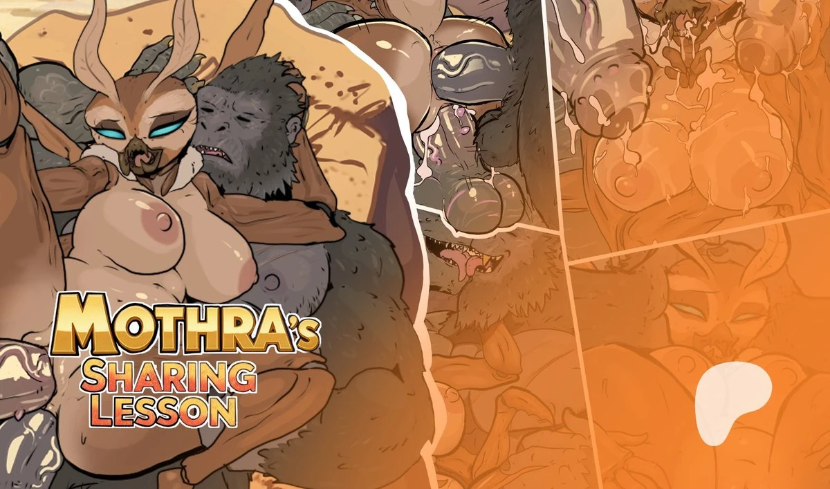 Mothra's Sharing Lesson porn comic picture 1