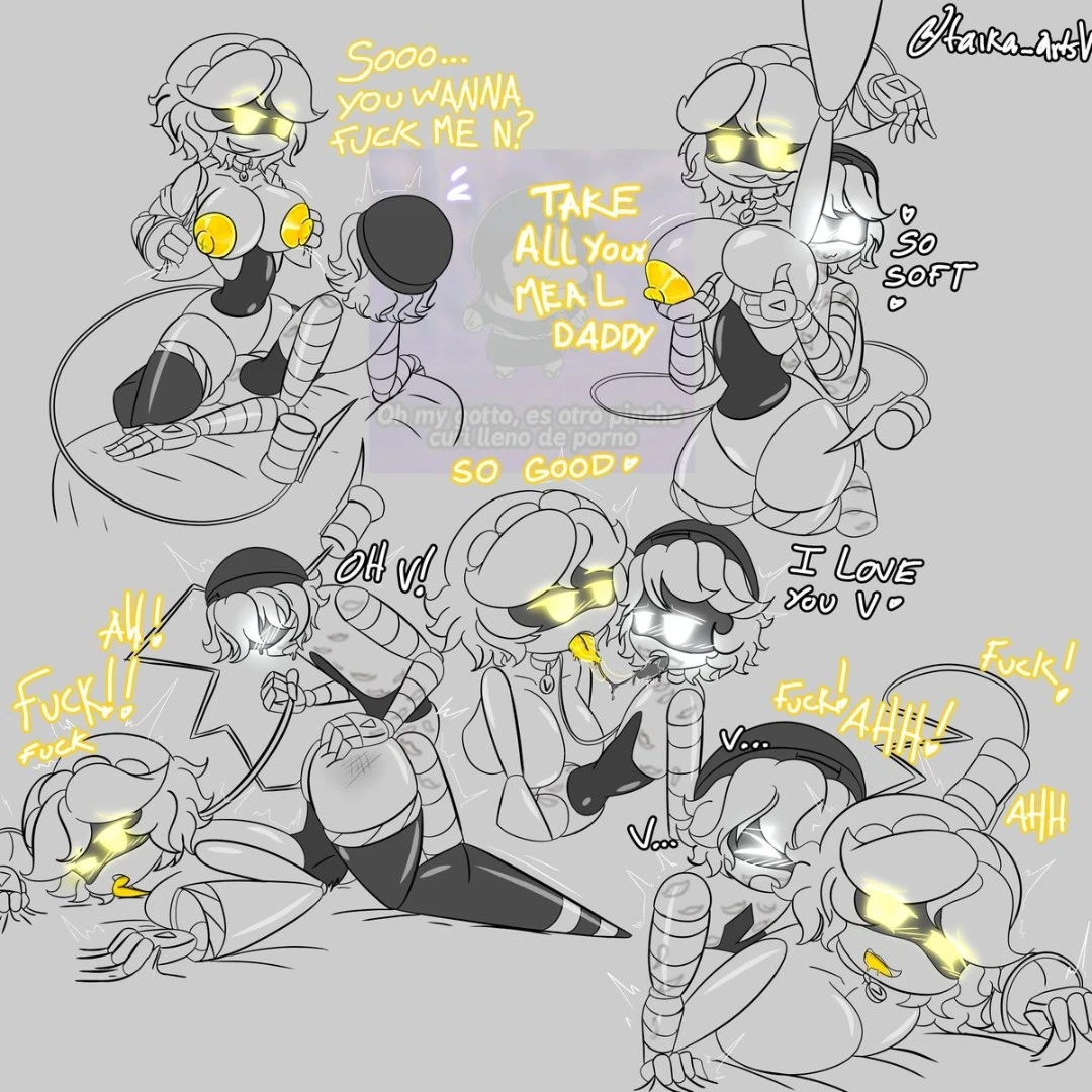 Murder drones V x N porn comic picture 13