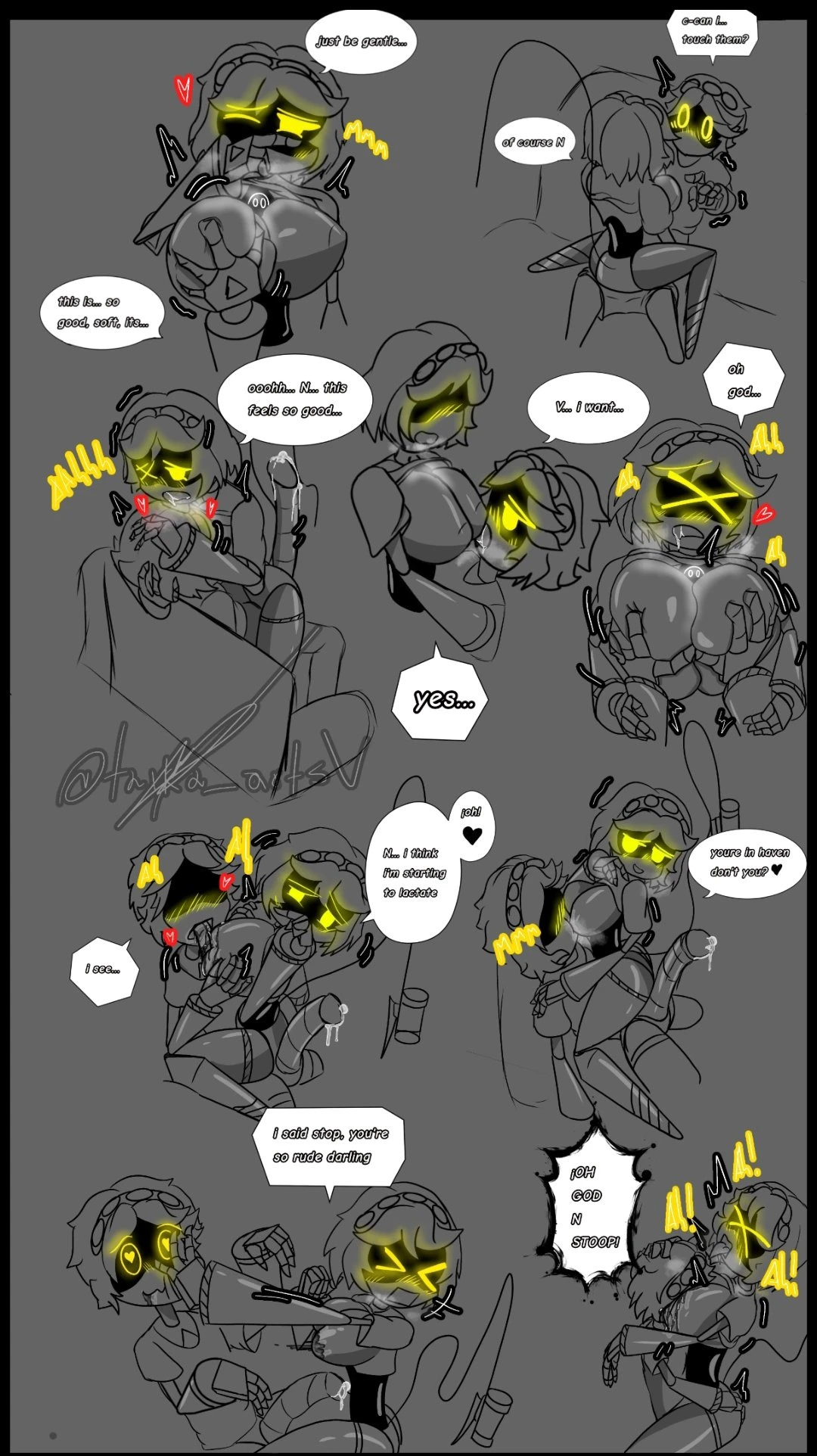 Murder drones V x N porn comic picture 19