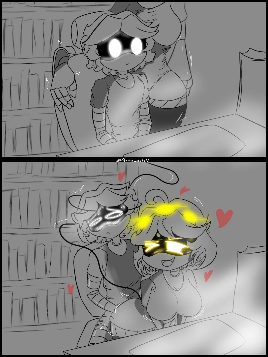 Murder drones V x N porn comic picture 2