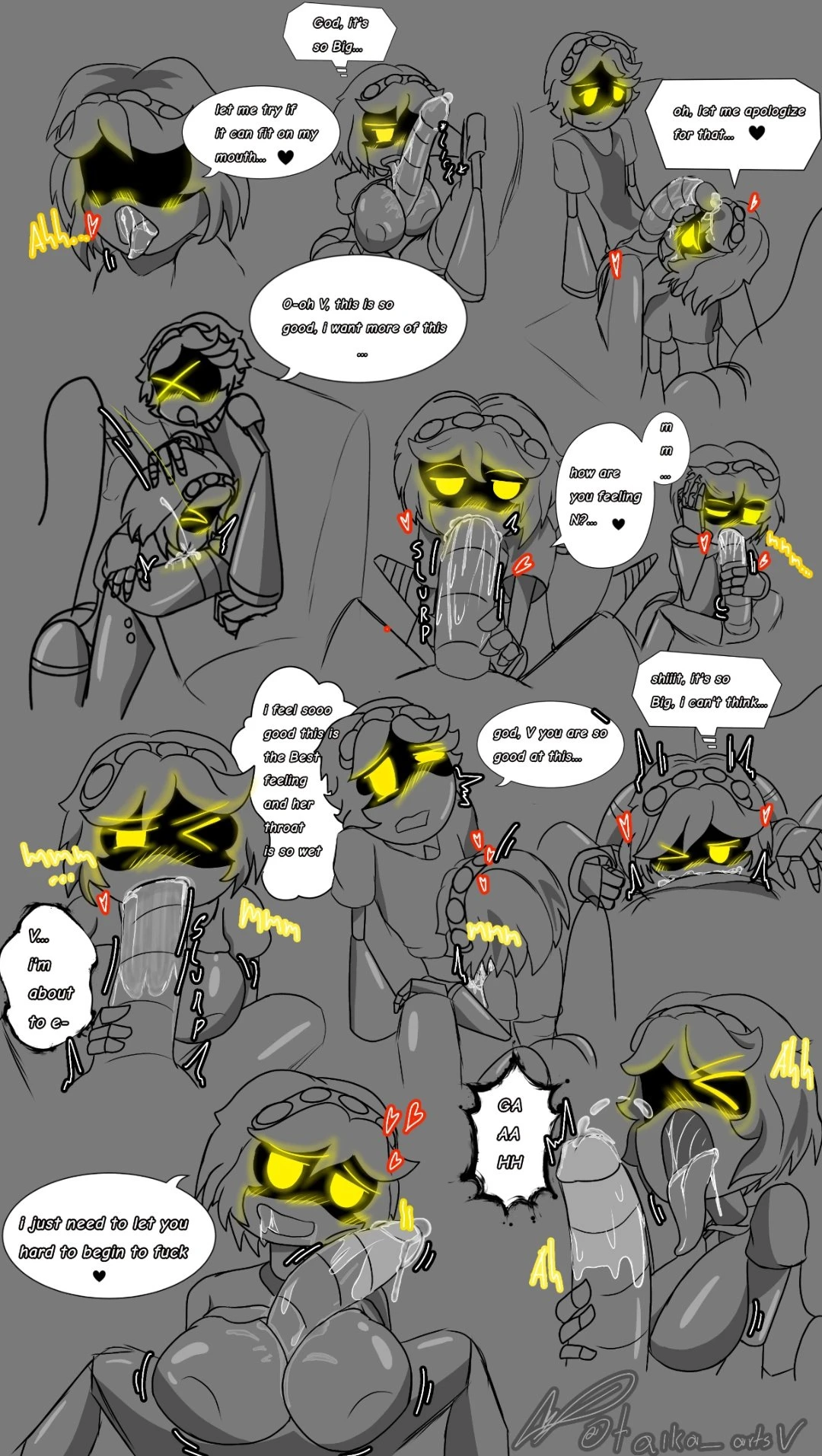 Murder drones V x N porn comic picture 20