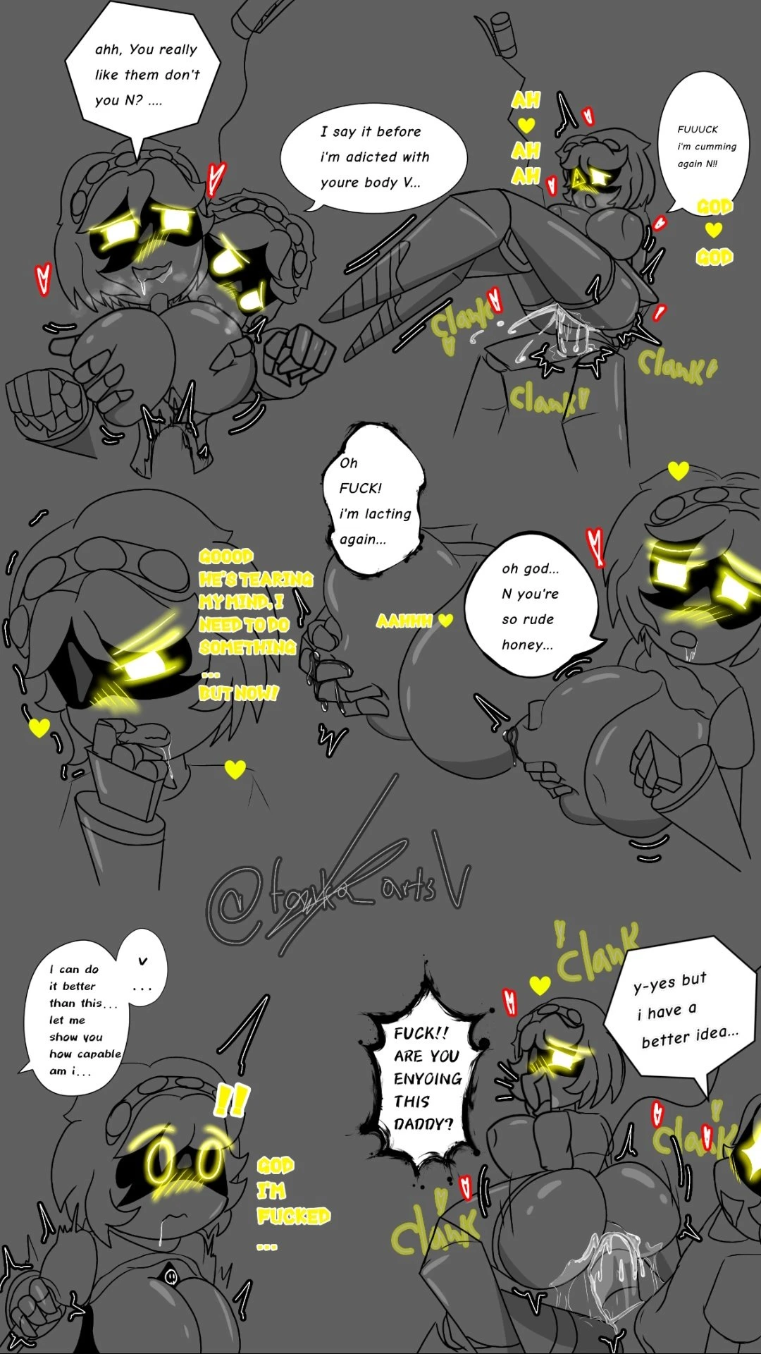 Murder drones V x N porn comic picture 23