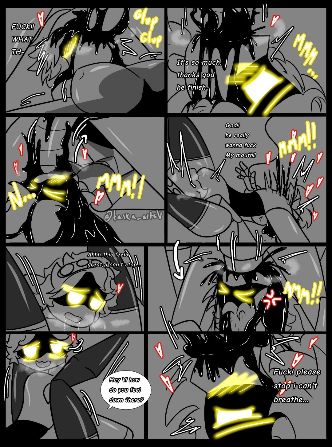 Murder drones V x N porn comic picture 29