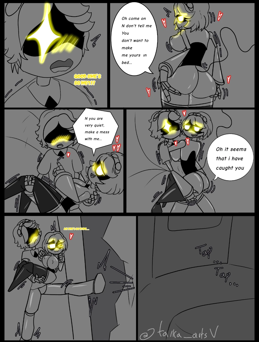 Murder drones V x N porn comic picture 32