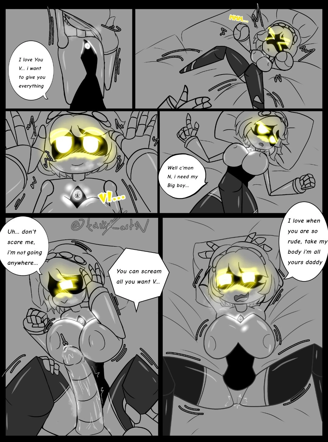 Murder drones V x N porn comic picture 33