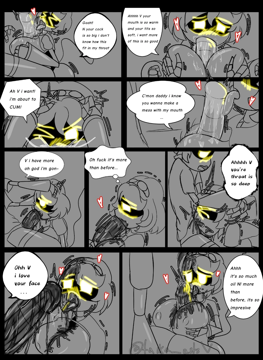 Murder drones V x N porn comic picture 38