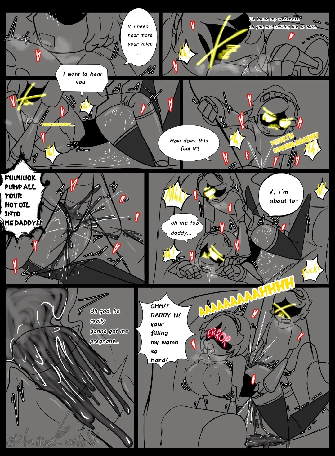 Murder drones V x N porn comic picture 42