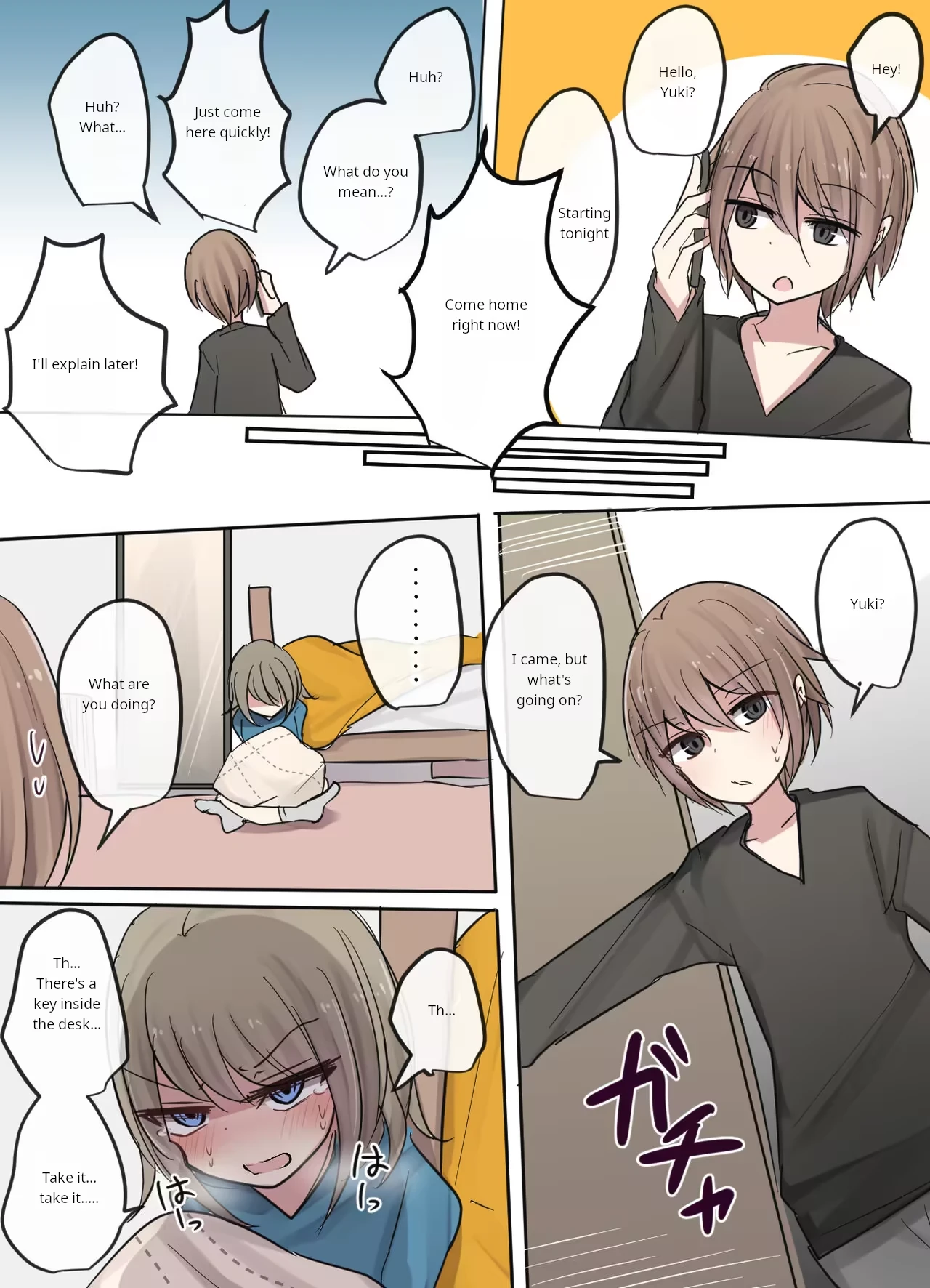 My best friend in an emergency situation - 緊急事態な親友ちゃん porn comic picture 6