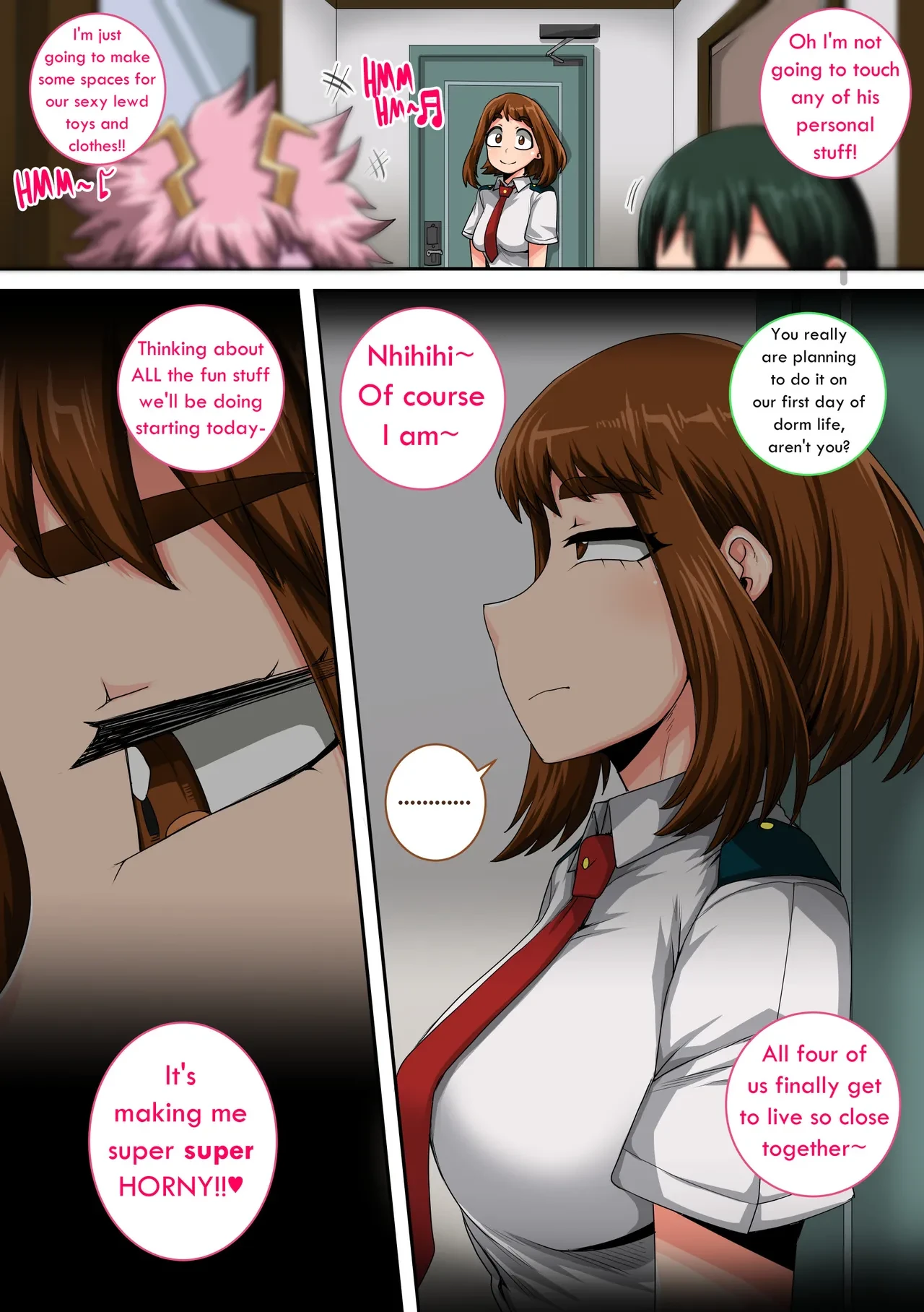 My Harem Academia ch.8 part 3 porn comic picture 113
