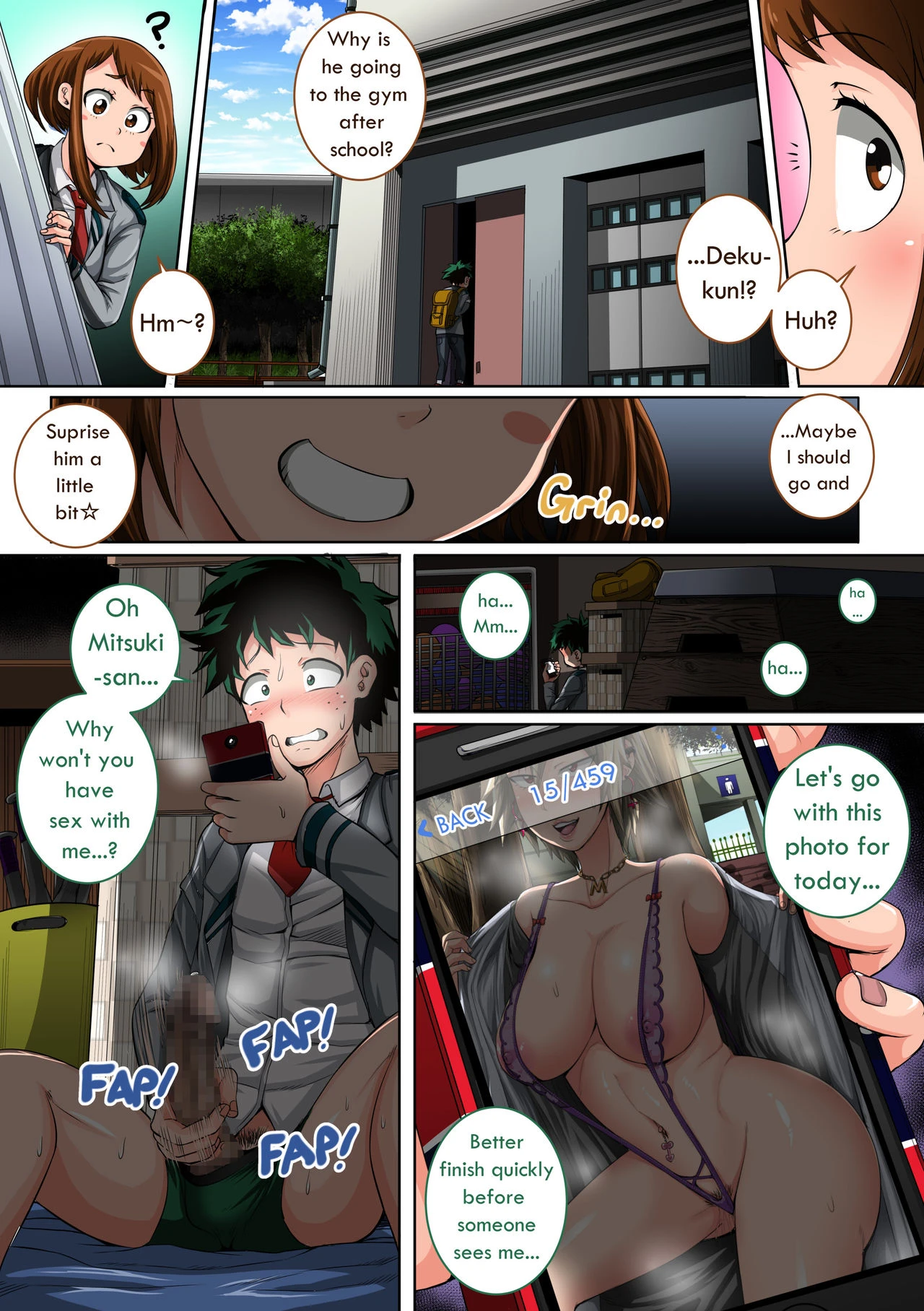 My Harem Academia porn comic picture 3