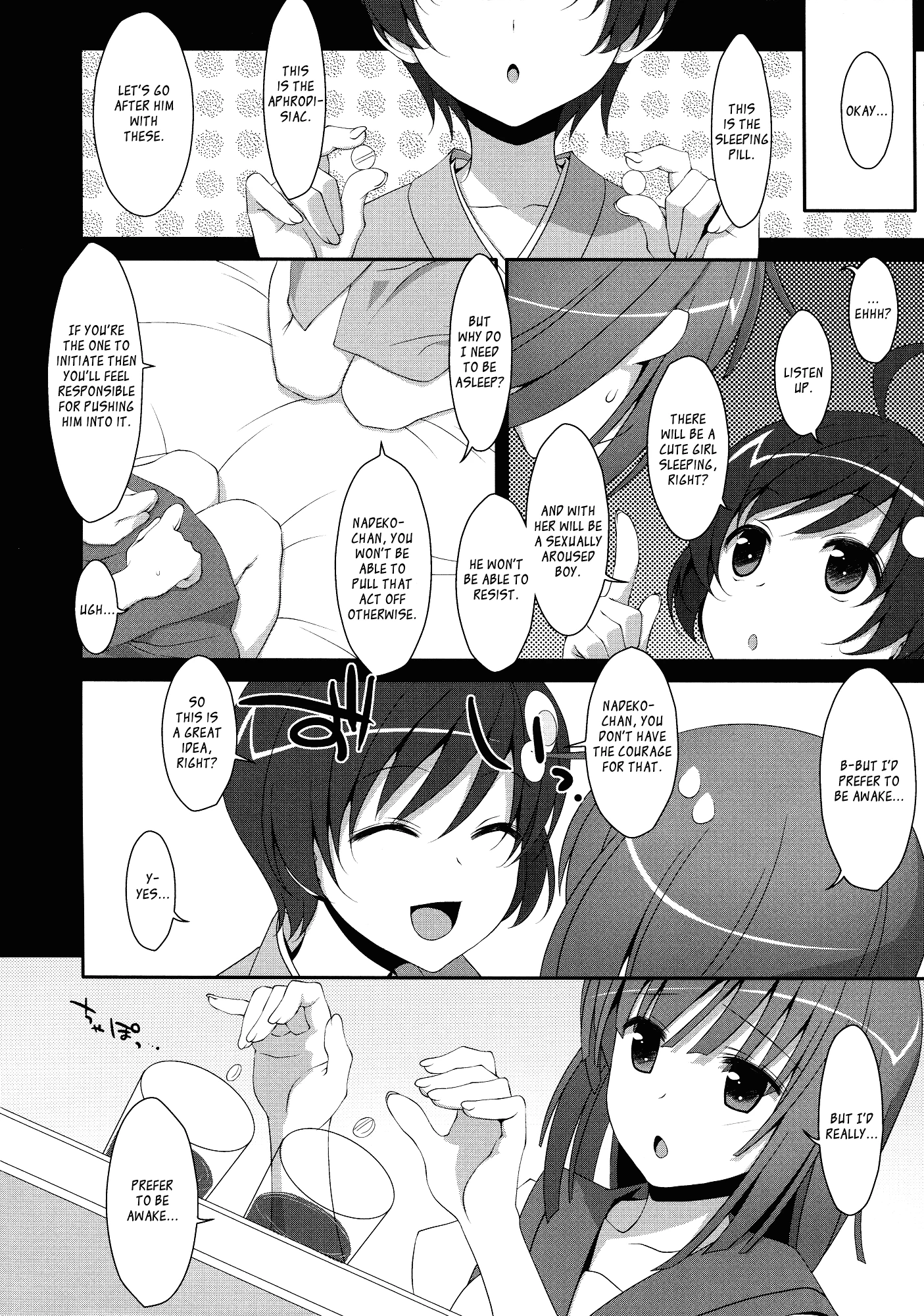 Nadeko x Drug porn comic picture 3