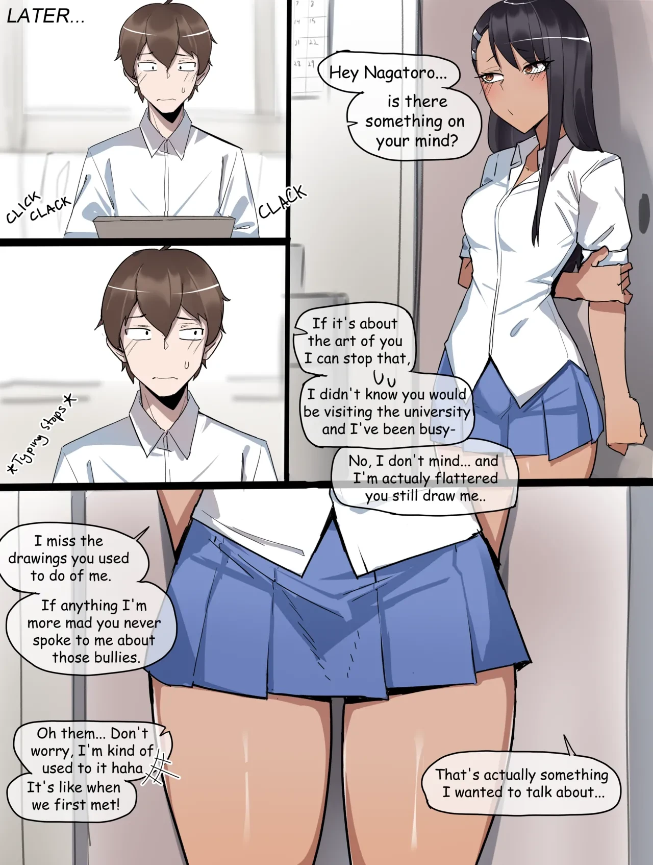 Nagatoro doujin porn comic picture 4