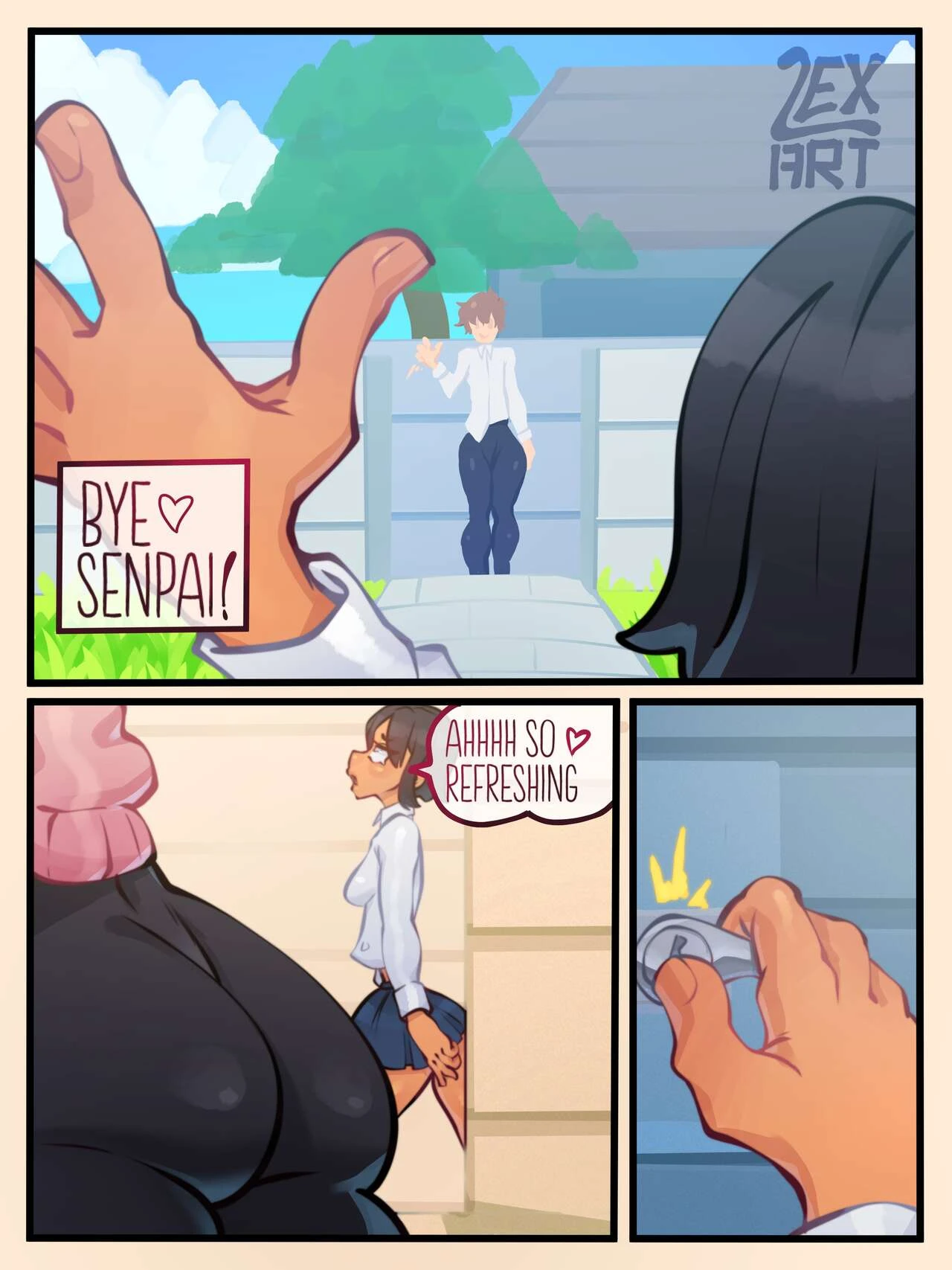 Nagatoro Summer Time Ch. Bedtime porn comic picture 3