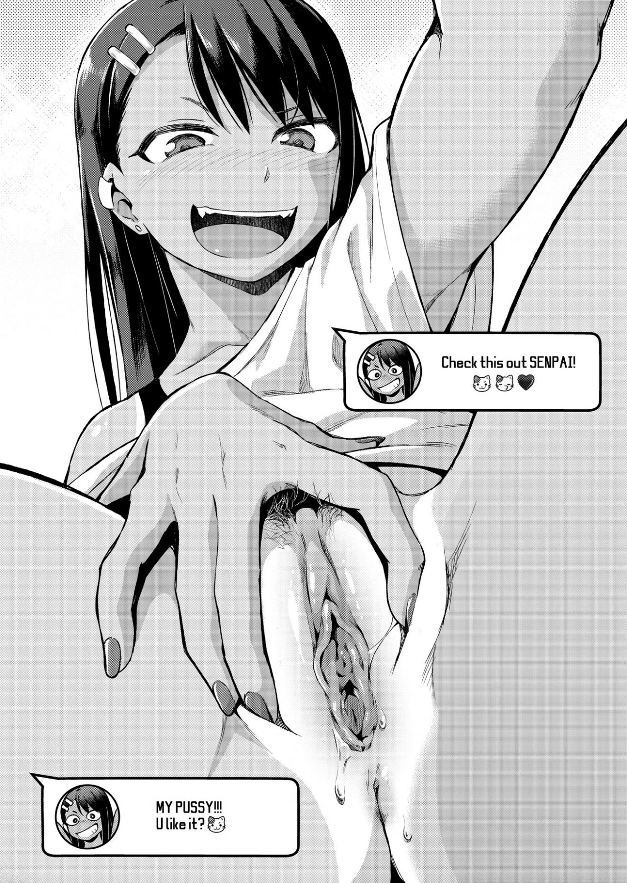 Nagatoro's Selfie Whore Diary porn comic picture 5