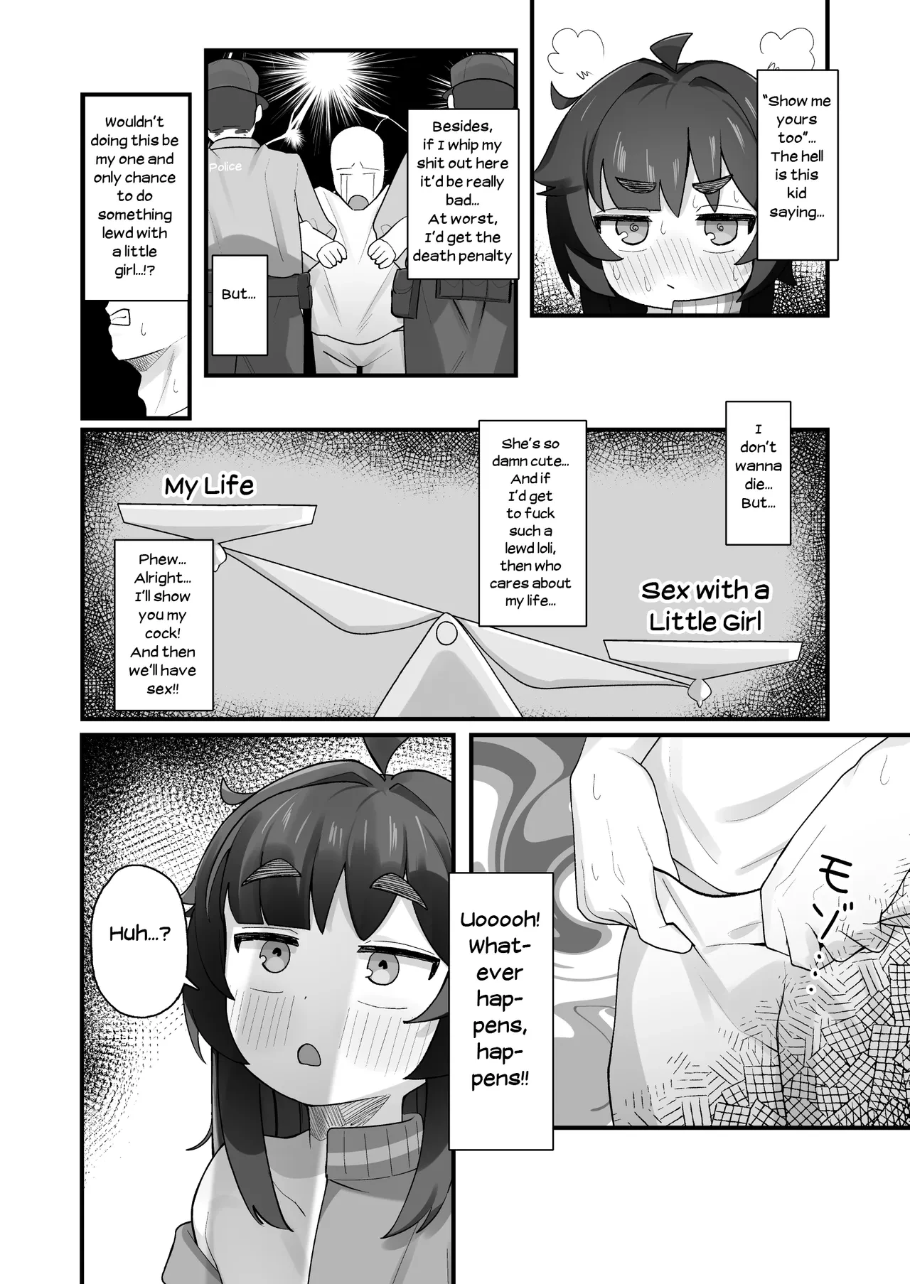 Namaiki Kusogaki js no Onanie Nozoitara Amaama Sex porn comic picture 11